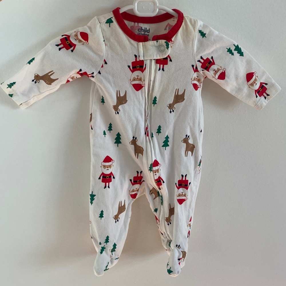 NB Santa and Reindeer Onesie